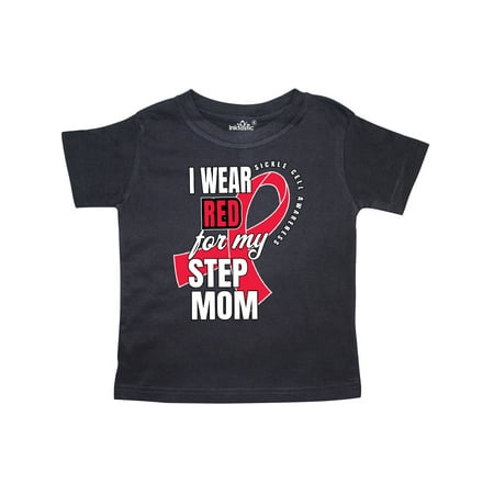 

Inktastic Sickle Cell Awareness I Wear Red For My Step Mom Gift Toddler Boy or Toddler Girl T-Shirt