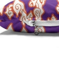 thumbnail image 4 of East Pet Bed, Indonesian Batik with Abstract Swirl Shapes Bohemian Hippie Design, Chew Resistant Pad for Dogs and Cats Cushion with Removable Cover, 24" x 39", Vermilion Purple, by Ambesonne, 4 of 4