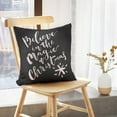thumbnail image 5 of LALILO Throw Pillow Covers Magic Christmas Lettering Cushion Cover 18" x 18", 2 Pack, 5 of 6
