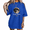 blue-1, variant on UNISHE Women's Full Moon Copy Moon Joy Warm Celestial Graphic Short Sleeve T-shirt Relaxed Fit