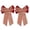 Striped Red, variant on Gustave 2Pcs Christmas Bows 8”x13” Large Velvet Plaid Bow Christmas Tree Wreath Ornaments with Glitter Edge for Xmas Holiday Party Home Outdoor Decoration - Striped Red