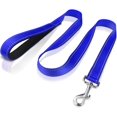 thumbnail image 2 of FunTags 4FT Reflective Dog Leash with Soft Padded Handle for Training,Walking Lead for Medium & Small Dogs,3/4 Inch Wide,Royal Blue, 2 of 7