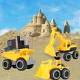 thumbnail image 3 of Engineering Construction Vehicle Set,3Pcs construction Play Car Toy,Outdoor Sandbox Car Toys for Kids Ages 2 & up,Dump Truck, Loader, Excavator,Best Birthday Gifts for Kid, 3 of 14