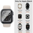 thumbnail image 2 of WWS-3Pcs Screen Protector for Apple Watch Case 45mm 44mm 40mm 41mm,Ultra Style Hard Case+Tempered Glass Screen Protector,Rugged iwatch Bumper Cover for Apple Watch Series 8 Cases 7 SE 6 5 4, 2 of 4