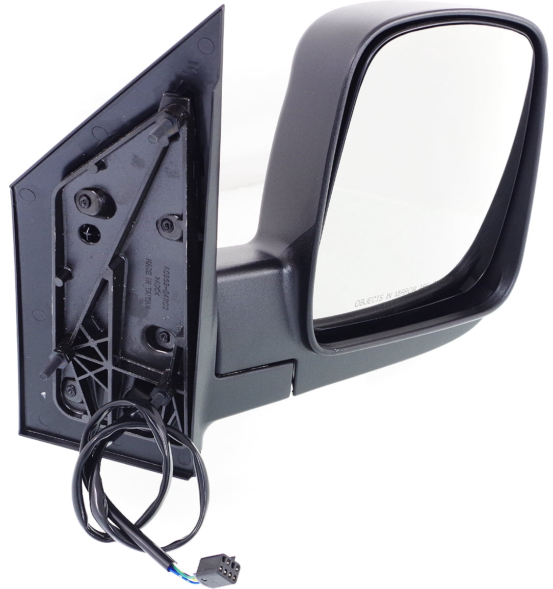 Mirror Compatible With 2003-2007 GMC Savana 2500 Chevrolet Express 3500 Right Passenger Side Heated Textured Black Kool-Vue
