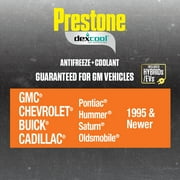 Prestone DEX-COOL Antifreeze+Coolant for GM Vehicles; Extended Life -1 gal- Ready to Use, 50/50