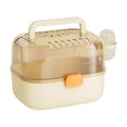 thumbnail image 5 of Hamster Travel Carrier, Yellow PP Portable Cage with Attached Water Bottle for Short Trips and Daily Care, 5 of 8