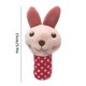 thumbnail image 2 of Juguete para perros resistente a los mordiscos y al chirrido, con forma de piruleta de conejo rosa y oso, 2 of 3