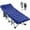 XL Blue, variant on Slsy Folding Bed Cot with 3.3 Inch 2 Sided Mattress, 75"* 28" Folding Camping Cots with Carry Bag, Folding Sleeping Cot Guest Bed