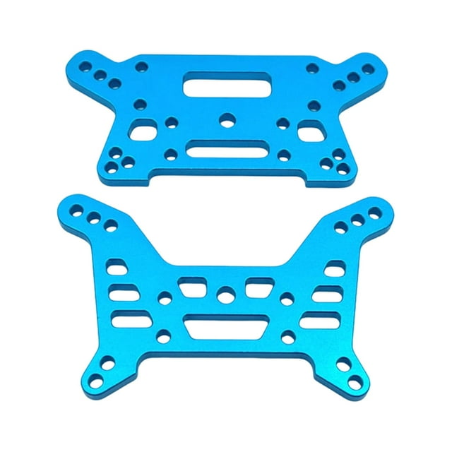 Xuanheng Front & Rear Shock Tower RC Car Parts for 1/7 Scale 7303 7304 Accessories Shock Mounts Aluminum Sturdy Quick Installation Blue