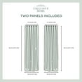 thumbnail image 7 of Exclusive Home Penny Sheer Embellished Stripe Grommet Top Curtain Panel Pair, 108" Length, Winter White, 7 of 7