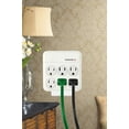 thumbnail image 4 of Hyper Tough Indoor 6-Outlet Surge Tap 1000-Joule Protection, 15 Amps, White, 4 of 8