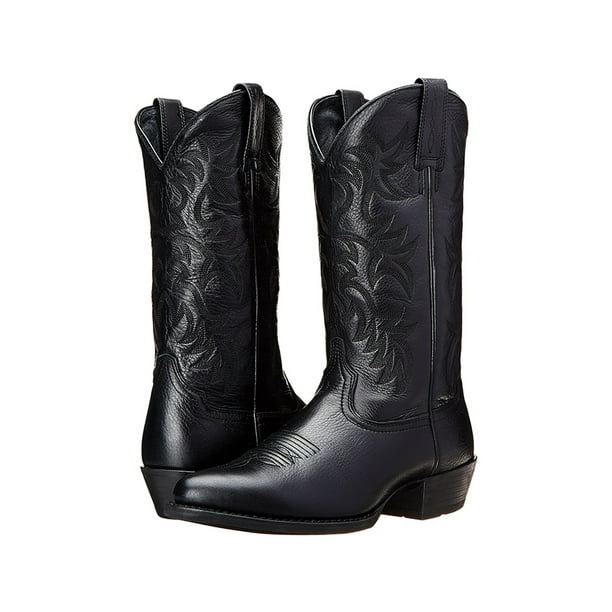 SIMANLAN Cowboy Boots for Men Comfortable Mid Calf Boot Fashion ...