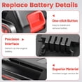 thumbnail image 3 of Batería ARyee LB2X4020 6.0Ah 20V para herramientas Black and Decker, 3 of 7