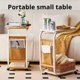 thumbnail image 3 of Mesa de centro pequeña para el hogar, estante de almacenamiento Simple para dormitorio, carrito de cabecera portátil, mesa auxiliar de sofá móvil en forma de C para sala de estar, 3 of 4