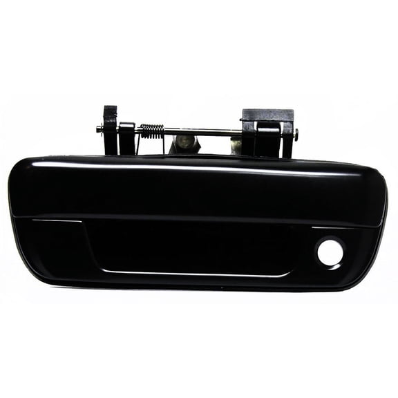 Tailgate Handle Compatible with CHEVROLET COLORADO 2004-2011 with Keyhole Smooth Black