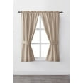 thumbnail image 1 of Mainstays Bennett 63" Rod Pocket Window Curtain Drapery Panel Set, 1 of 1