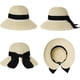 thumbnail image 2 of Summer Beach Sun Hats for Women Wide Brim UV Protection UPF 50+ Foldable Packable, 2 of 5