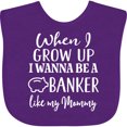 thumbnail image 3 of Inktastic Banker Like Mommy Future Job Boys or Girls Baby Bib, 3 of 4