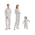 thumbnail image 2 of Conjunto de pijamas a juego para toda la familia de Navidad 2022, conjunto de pijamas para padre, madre, niño, bebé, Papá Noel, pingüino, árbol de Navidad, top y pantalones, pijamas familiares, 2 of 4