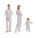 thumbnail image 2 of Conjunto de pijamas a juego para toda la familia de Navidad 2022, conjunto de pijamas para padre, madre, niño, bebé, Papá Noel, pingüino, árbol de Navidad, top y pantalones, pijamas familiares, 2 of 4