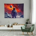thumbnail image 2 of GOSMITH  Astronaut Tapestry Outer Space Tapestry 40x30 Inch Fantasy Universe Spaceman Tapestry for Bedroom Living Room Dorm Home Decorations, 2 of 7