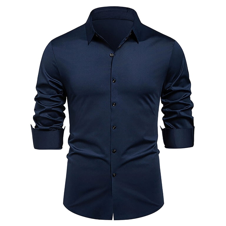 dri fit dress shirts Men's White Performance Dress Shirt (Best Moisture Wicking & Breathable) Tailored / 17.5 / xl / 36-37