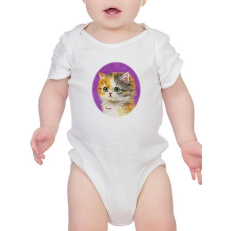 

Wide Open Eyes Cat Bodysuit Infant -Kayomi Harai Designs Newborn