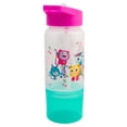 thumbnail image 4 of Botella Plástico Infantil con Popote Plegable, Agarradera y Contenedor, Diseño Gabbys DollHouse, Personajes Animados, Capacidad 550 ml, Rosa, 4 of 5