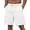 03-White, variant on Iceglad Mens Cargo Shorts Cotton Linen Shorts Elastic Waist Relaxed Casual Summer Beach Shorts with Multi Pockets Khaki M