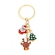 thumbnail image 1 of Llavero navideño, llavero de coche, accesorios para llaveros, bonitos dijes para monedero, Navidad con ciervos, 1 of 9