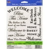 Plaid Rub-On Welcome Words, 1 Sheet