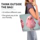 thumbnail image 2 of Fotbe Adorable Pink Fluffy Birds Bolsa Tote Estética de Lona con Estampado para Mujer - Bolsa Reutilizable de Hombro Casual para Vacaciones, Compras, Trabajo y Gimnasio, 2 of 8