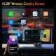 thumbnail image 4 of 10.26 Inch CarPlay Android Auto Dash Cam Multimedia Video Player GPS Touch Screen Mirror Link BT FM AUX For Rear View Camera, 4 of 5