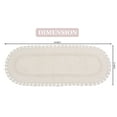 thumbnail image 2 of Home Weavers Hampton Crochet Bath Mat 100% Cotton Bathroom Rugs Set, Washable Rug, Thick Extra Soft and Absorbent bath Rug, Kitchen Mat, Bath Mat Set, Bath Floor Mat Reversible, 21"x54" Runner, Ivory, 2 of 7