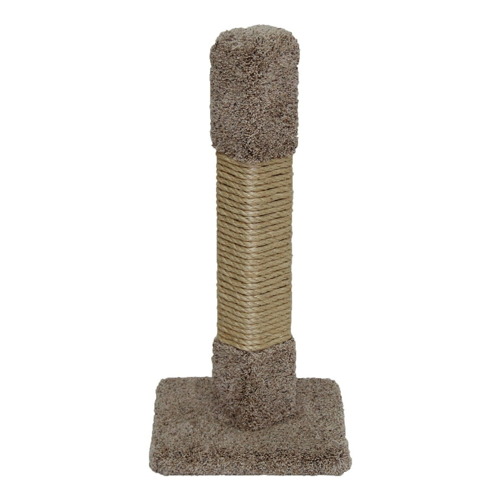 Beatrise Deluxe 30" Tall Carpeted Sisal Cat Scratching Post with Square