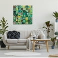 thumbnail image 3 of Stupell Industries Green Geometric Collage Abstract Painting Gallery Wrapped Canvas Art Print Wall Art, 30 x 30, 3 of 8