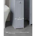 thumbnail image 4 of PetFurnishn Small Bathroom Storage Cabinet, Slim Bathroom Storage Organizer, Toilet Paper Holder with Storage, Toilet Paper Storage Cabinet with Slide Out Drawers, for Small Spaces, Dove Gray, 4 of 7