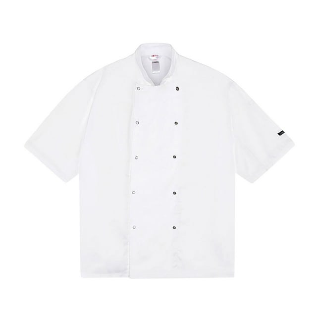 Dennys Veste de Chef à Manches Longues pour Adulte avec Boutons-Pression