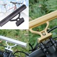 thumbnail image 4 of Soidarity Extensor de manillar de bicicleta de 15cm, aleación de aluminio, MTB, bicicleta de montaña, soporte de luz delantera, lámpara, soporte para Ciclismo dorado Soidarity OD1404-03B, 4 of 6