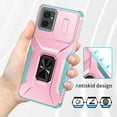 thumbnail image 4 of JTCASES for Motorola Moto G Power 2023 Case, Slide Window + Adjustable Ring Kickstand + Magnetic Car Mount Drop Protection Anti-slip Shockproof Bumper Rugged Shell, Rosegold, 4 of 8