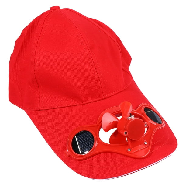 BRIGHTFUFU 1PC Ventilador Cap Sun Sombrero de almacenamiento de energía solar Gorra para niños con interruptor