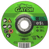 Gator 2034246 5 x 0.88 in. Aluminum Oxide & Silicon Carbide Masonry Cut-Off Wheel