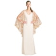 thumbnail image 1 of Badgley Mischka Lace Cape Sleeve Evening Gown Dress, 1 of 3