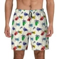 thumbnail image 3 of Uemuo Cartoon Sea Turtle Pattern Mens Swim Trunks Quick Dry Board Shorts with Mesh Lining, Stretch Beach Shorts Quick Dry No-Chafing Board Shorts-3X-Large, 3 of 9