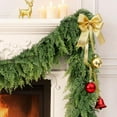 thumbnail image 2 of Satmonnus Christmas Garland Real Touch Cedar Garland Christmas Decorations 9 ft Soft and Lush Realistic Faux Pine Garlands for Mantle, Doorframe, Fireplace Indoor Outdoor Holiday Decorations, 2 of 8
