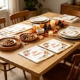 thumbnail image 6 of WWC 120 pcs Fall Tableware Set, Pumpkin and Rose Disposable Paper Napkins for 120 Guests, Thanksgiving Decor for Party Gatherings Supplies, 6 of 6