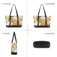 thumbnail image 6 of FORMRS Canvas Laptop Tote Bag for Women with 15.6" Computer Compartments Shoulder Handbag, Oranges Watercolor, 6 of 7