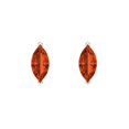 thumbnail image 3 of Clara Pucci 1Ct Red Marquise Cut VVS1 Push Back Stud 18k Solid hypoallergenic Gold Designer Earrings For April, 3 of 7