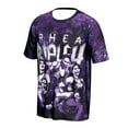 thumbnail image 2 of Rhea Ripley Superstar Purple T-shirt Crewneck Short Sleeve Tee Men Women Outdoor Streetwear Tops, 2 of 4